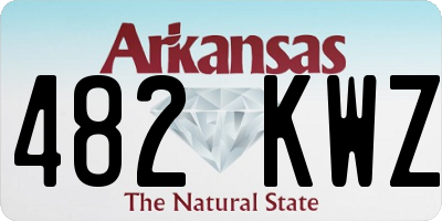 AR license plate 482KWZ