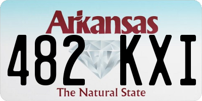 AR license plate 482KXI