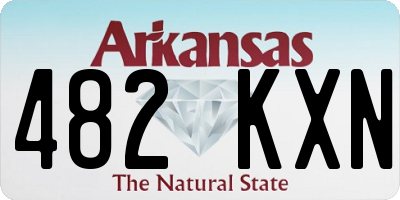 AR license plate 482KXN