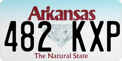 AR license plate 482KXP