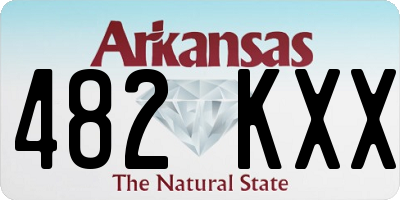 AR license plate 482KXX