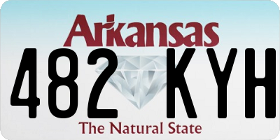 AR license plate 482KYH