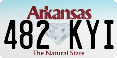 AR license plate 482KYI