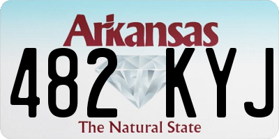 AR license plate 482KYJ