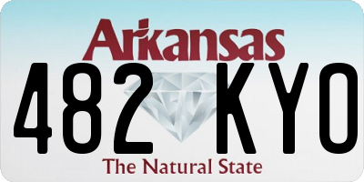 AR license plate 482KYO