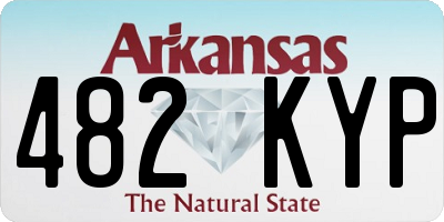AR license plate 482KYP