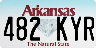 AR license plate 482KYR