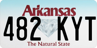 AR license plate 482KYT