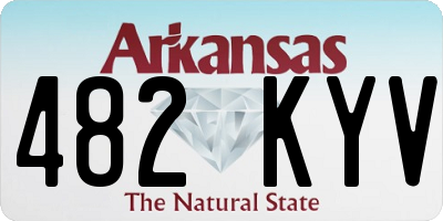 AR license plate 482KYV