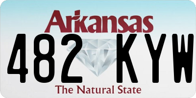 AR license plate 482KYW