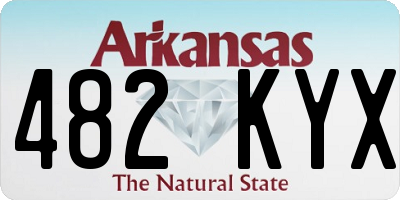 AR license plate 482KYX