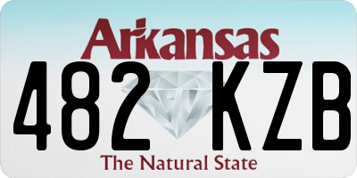 AR license plate 482KZB