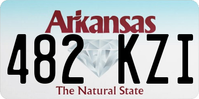 AR license plate 482KZI