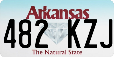 AR license plate 482KZJ
