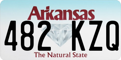 AR license plate 482KZQ
