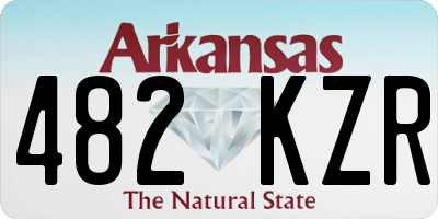 AR license plate 482KZR