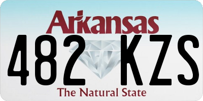 AR license plate 482KZS