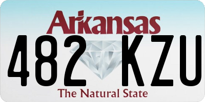 AR license plate 482KZU