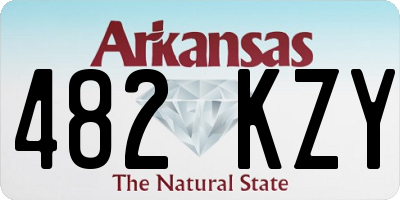 AR license plate 482KZY