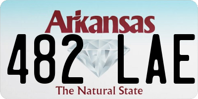 AR license plate 482LAE