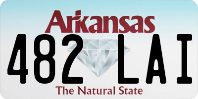 AR license plate 482LAI