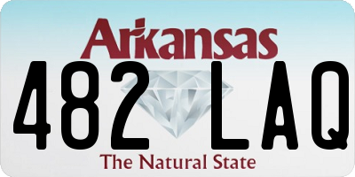 AR license plate 482LAQ