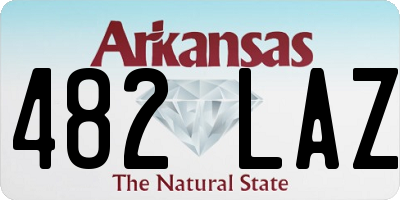 AR license plate 482LAZ