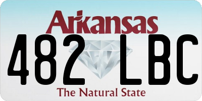 AR license plate 482LBC