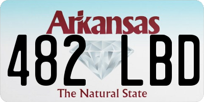AR license plate 482LBD