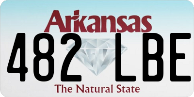 AR license plate 482LBE