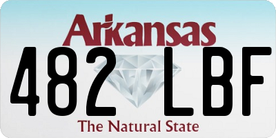 AR license plate 482LBF
