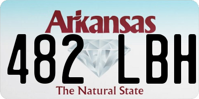AR license plate 482LBH