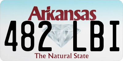 AR license plate 482LBI