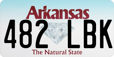 AR license plate 482LBK