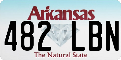 AR license plate 482LBN