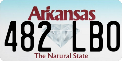 AR license plate 482LBO