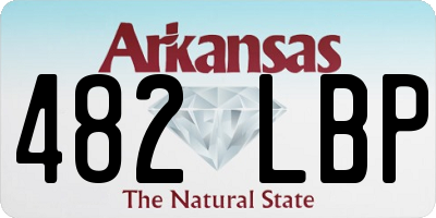 AR license plate 482LBP