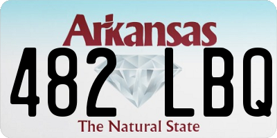 AR license plate 482LBQ