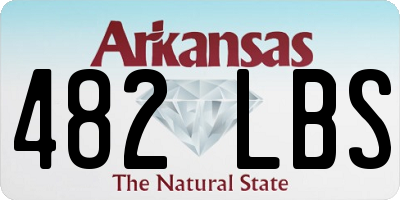 AR license plate 482LBS