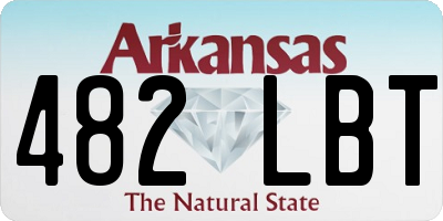 AR license plate 482LBT