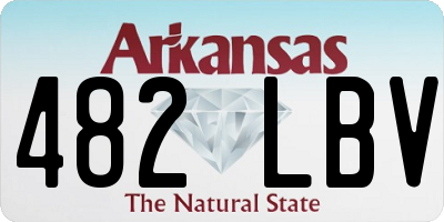 AR license plate 482LBV