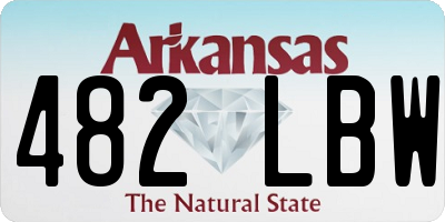 AR license plate 482LBW