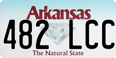 AR license plate 482LCC