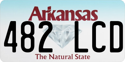 AR license plate 482LCD