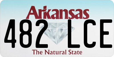 AR license plate 482LCE