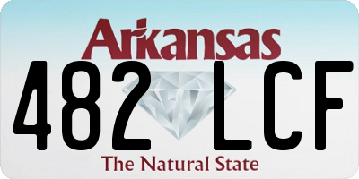 AR license plate 482LCF