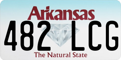 AR license plate 482LCG