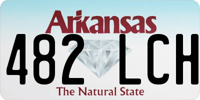 AR license plate 482LCH