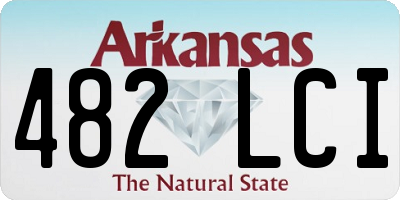 AR license plate 482LCI