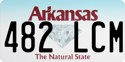 AR license plate 482LCM